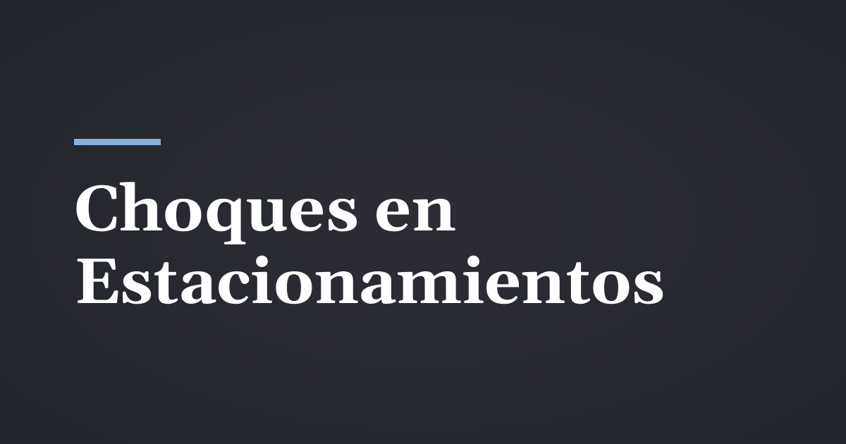 Choques en estacionamientos en Utah: ¿quién tiene la culpa?