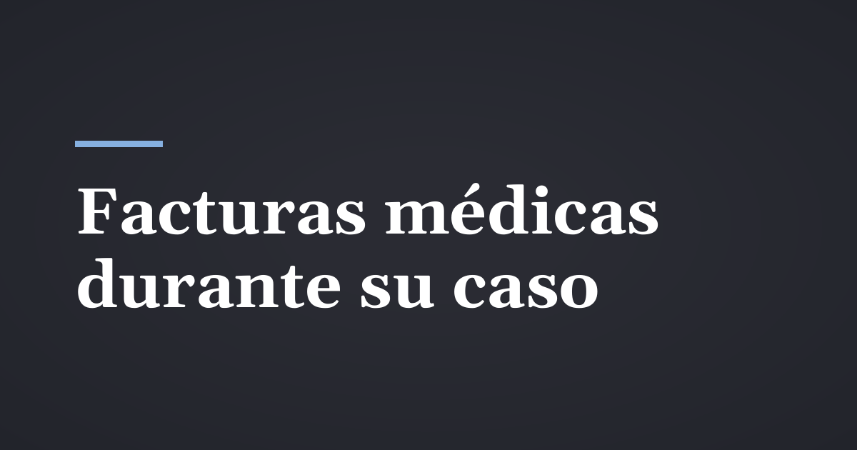 ¿Cómo pagar las facturas médicas mientras su caso de lesiones en Utah está pendiente?