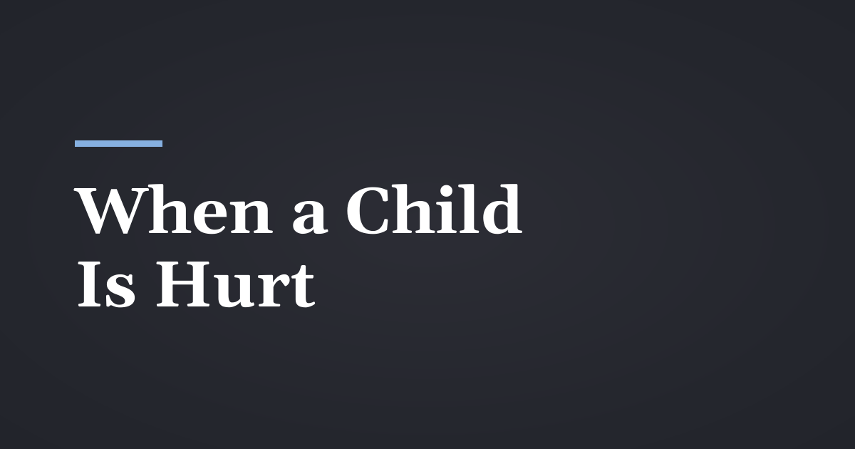 When a Child Is Hurt: Injury Claims for Minors in Utah