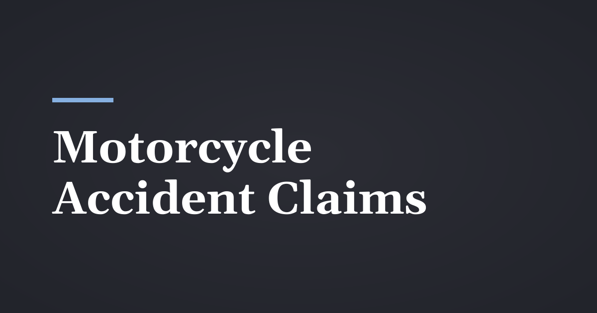 Motorcycle Accident Claims in Utah: What Riders Need to Know