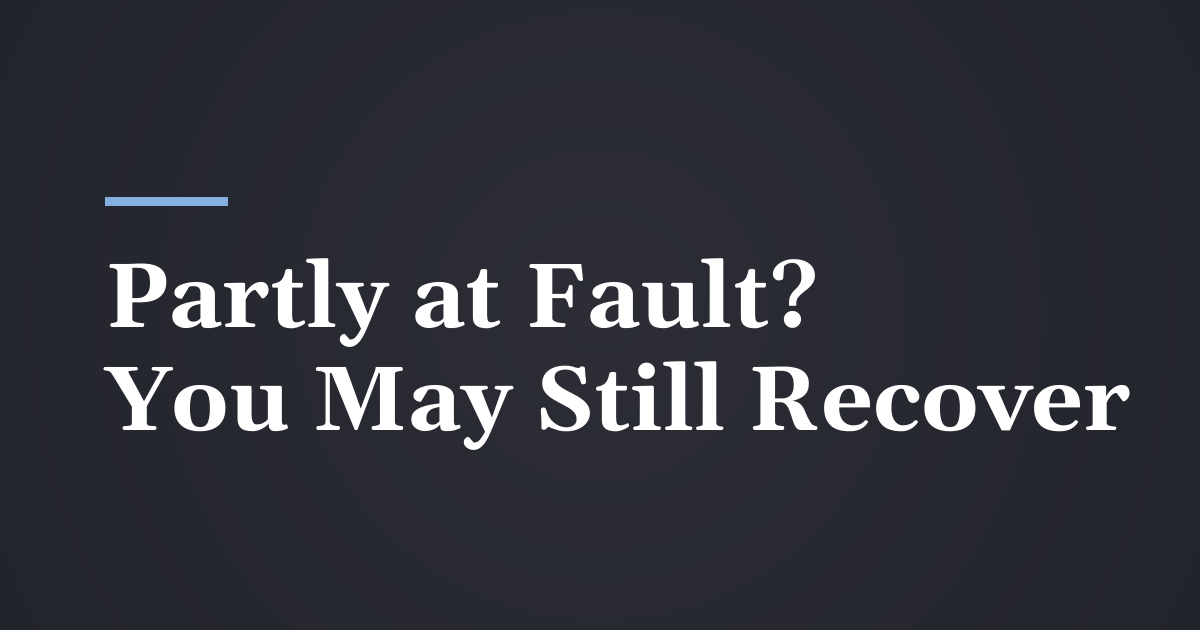 Can I Still Recover if I Was Partly at Fault in Utah?
