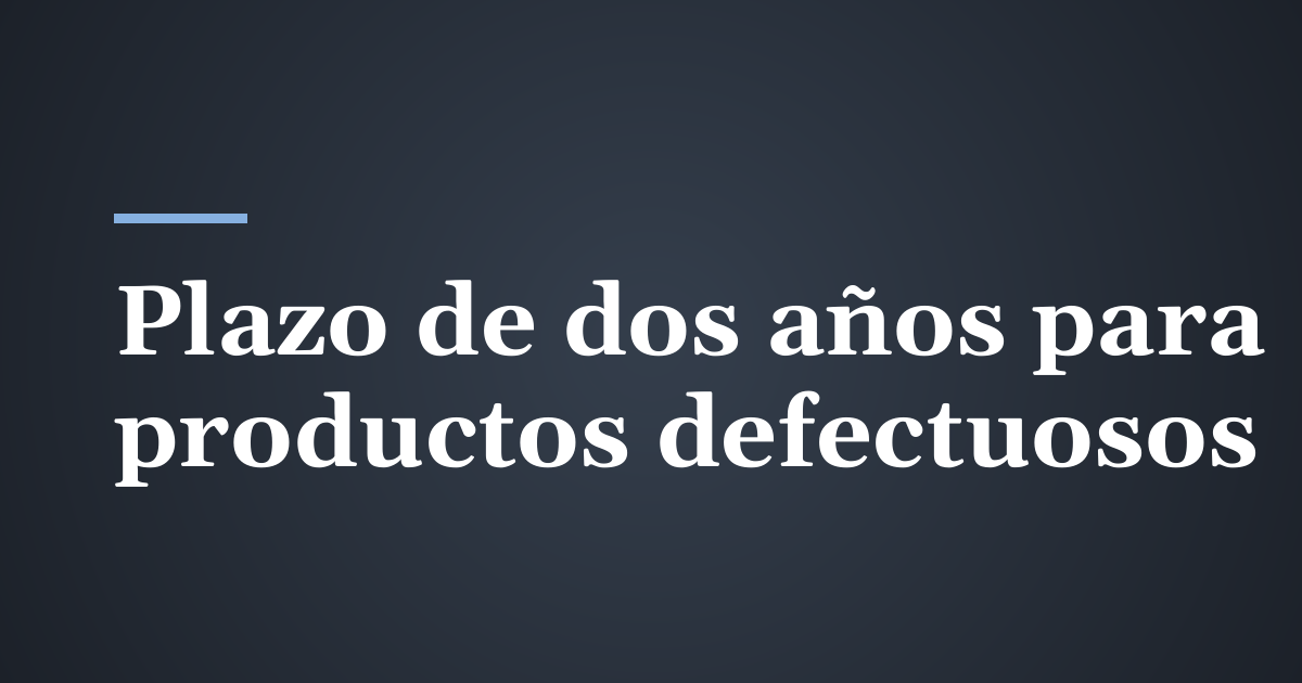 El plazo de dos años en Utah para reclamos por productos defectuosos