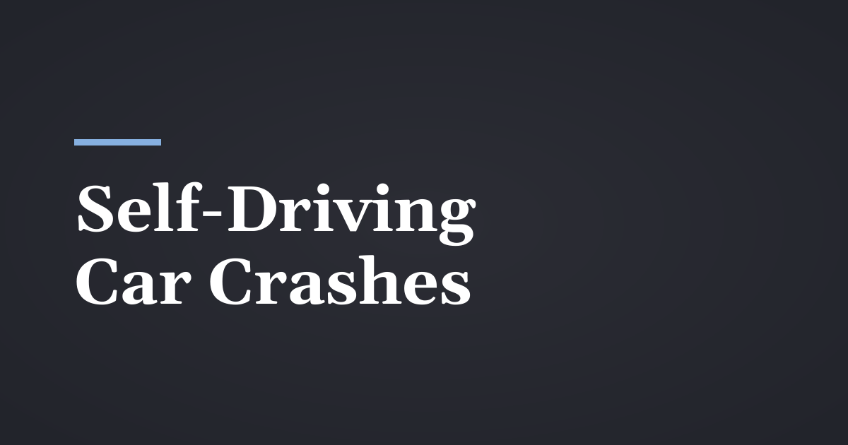 Self-Driving Car Crashes in Utah: The New Rules