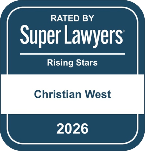 Christian West — Rated by Super Lawyers, Rising Stars, 2026